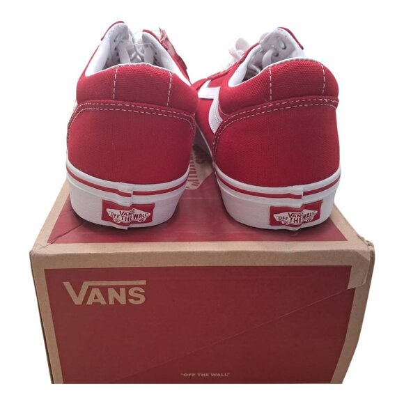 NWT Vans Ward Canvas Sneakers – Racing Red/White – Men’s Size 8.0 ( 26 cm ) - Picture 5 of 13